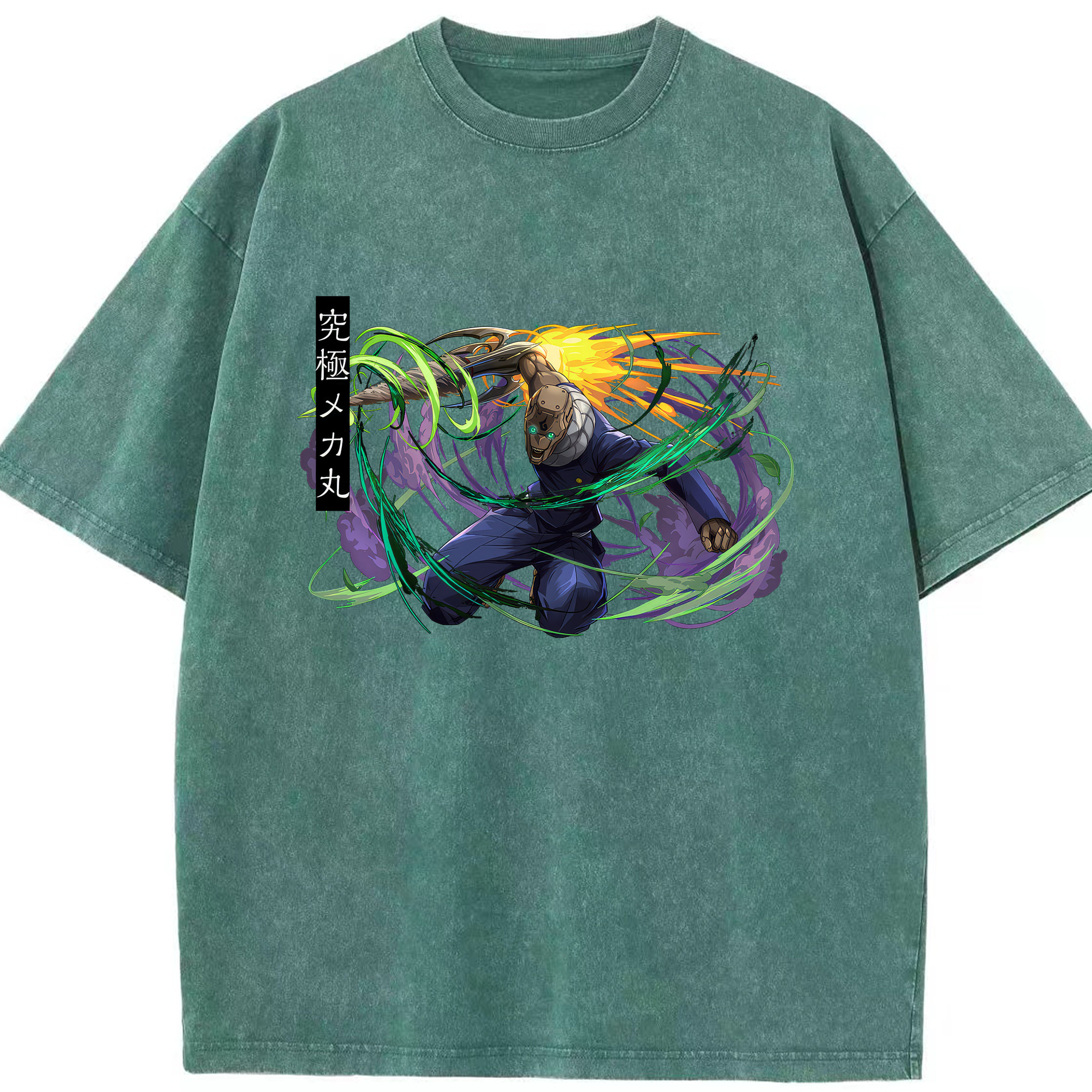 （画像用） 呪術廻戦 Jujutsu Kaisen 綿100% ヴィンテージ風 半袖Tシャツ（フロントプリント）